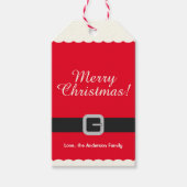 Schattigee Moderne Vakantie Kerstmis Cadeaulabel (Voorkant)