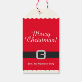 Schattigee Moderne Vakantie Kerstmis Cadeaulabel