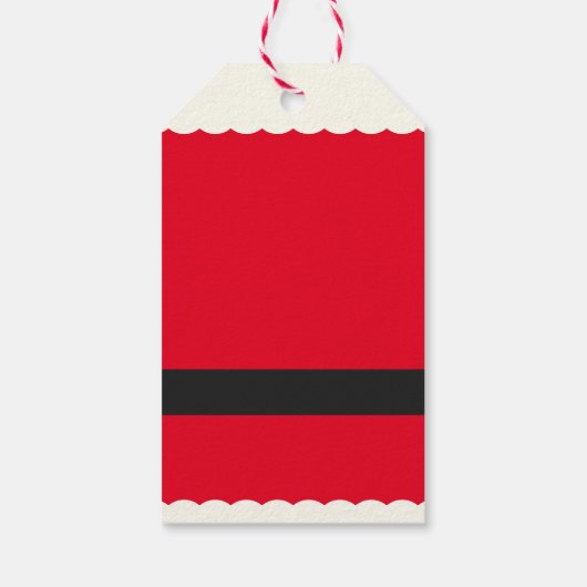 Schattigee Moderne Vakantie Kerstmis Cadeaulabel (Achterkant)