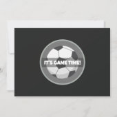 Schattigee moderne voetbalsport foto 1e verjaardag kaart (Achterkant)