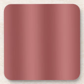 Schattigee moderne Waterverf gradiënt effen rode k Bier Onderzetter (Voorkant)