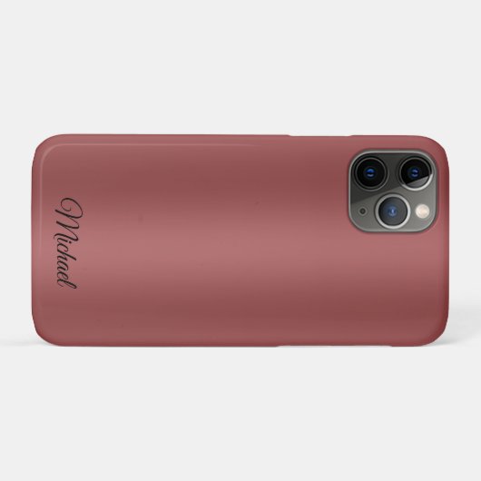 Schattigee moderne Waterverf gradiënt effen rode k Case-Mate iPhone Case (Achterkant (horizontaal))