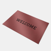 Schattigee moderne Waterverf gradiënt effen rode k Deurmat (Schuin)