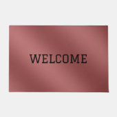 Schattigee moderne Waterverf gradiënt effen rode k Deurmat (Voorkant)