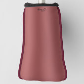 Schattigee moderne Waterverf gradiënt effen rode k Golfheadcover (Draai 90)