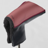 Schattigee moderne Waterverf gradiënt effen rode k Golfheadcover (3/4 voorkant)