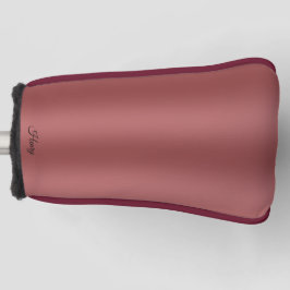 Schattigee moderne Waterverf gradiënt effen rode k Golfheadcover