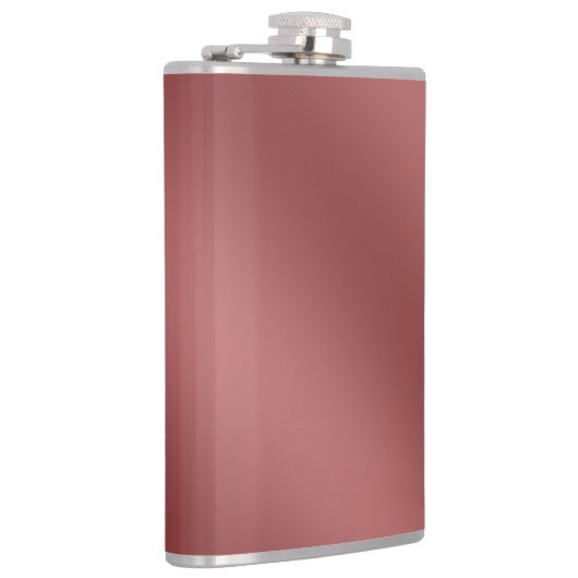 Schattigee moderne Waterverf gradiënt effen rode k Heupfles (Rechts)