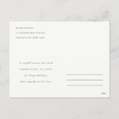 Schattigee moderne Waterverf Meowy kerstboomkatten Feestdagenkaart