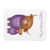 Schattigee moeder & baby Highland koe Moederdag ma Magneet (Horizontaal)