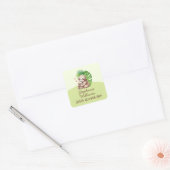 Schattigee Moeder & Baby Sloth Eigendom Sticker (Envelop)