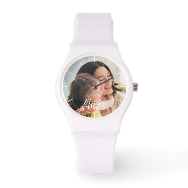 Schattigee moeder dochter Voeg je foto toe eWatch Horloge (Voorkant)