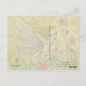 Schattigee Moeder en Baby Fairy Fantasy Illustrati Briefkaart (Achterkant)