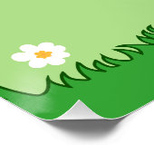 Schattigee moeder en Baby olifant, gepersonaliseer Perfect Poster (Hoek)