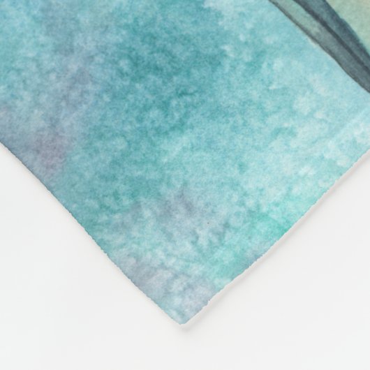 Schattigee Moeder en Dochter Zeemeermin Fantasy Ar Fleece Deken (Hoek)