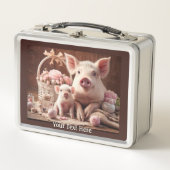 Schattigee moeder en kind varken (Voorkant)