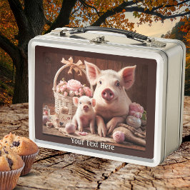 Schattigee moeder en kind varken