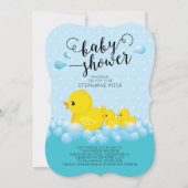 Schattigee Moeder en Twin Ducks Baby shower Uitnod Kaart (Voorkant)