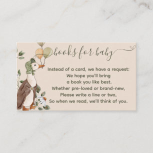 Schattigee Moeder Gans Ballonnen Boeken voor Baby  Informatiekaartje