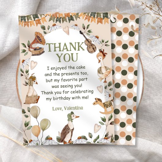  Schattigee Moeder Gans Kinder Speelgoed Dank u ka Kaart