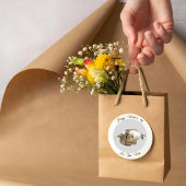 Schattigee Moeder kat en kittens aangepaste Ronde  Ronde Sticker