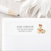 Schattigee Moeder Llama en Baby Retouradres | Etiket (Insitu)