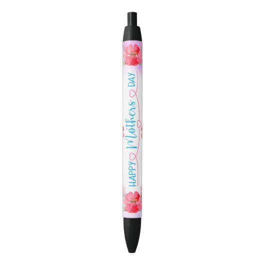 Schattigee Moeder/Moederdag Zwarte Inkt Pen (Voorkant Verticaal)