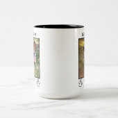 Schattigee moeder of vader huisdier ouders tweekleurige koffiemok (Center)