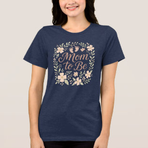 Schattigee moeder om kraamshirt stijlvol en zacht Tri-Blend shirt
