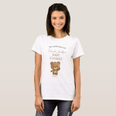 Schattigee Moeder om Teddy Bear Baby shower te zij T-shirt (Voorkant volledig)