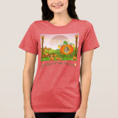 Schattigee 'moeder van de prinses' Tri-Blend shirt (Voorkant)