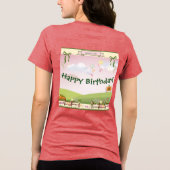 Schattigee 'moeder van de prinses' Tri-Blend shirt (Achterkant)