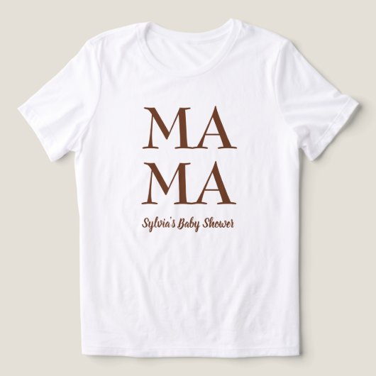 Schattigee moeder wordt baby shower vrouwen T-shir Tri-Blend Shirt (Design voorkant)
