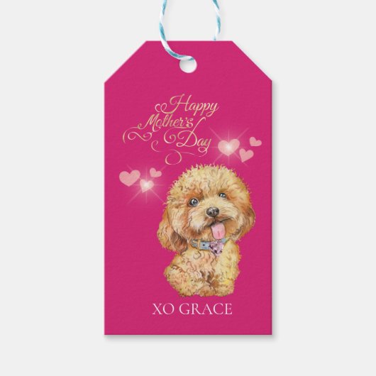 Schattigee Moederdag Cadeaulabel (Voorkant)