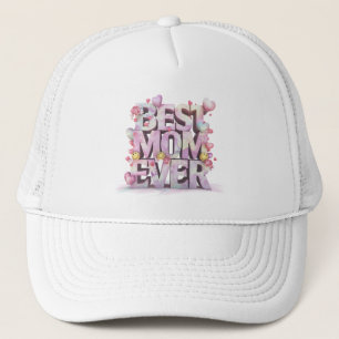 *~* Schattigee Moederdag Hartjes Bloemen 3-d AP72 Trucker Pet