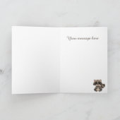 Schattigee Moederdag Holiday wasbeer Kaart (Binnen)