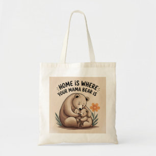 Schattigee Moederdag Mama Beer Tote Bag