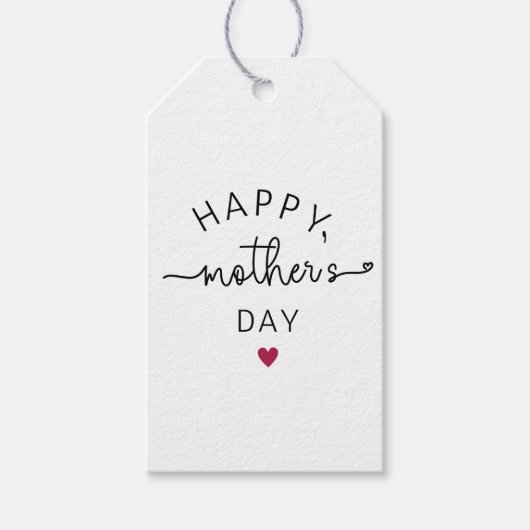 Schattigee Moederdag-minimalist Cadeaulabel (Voorkant)