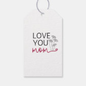 Schattigee Moederdag-minimalist Cadeaulabel (Achterkant)