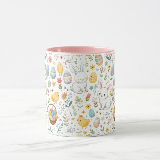 Schattigee Mok met Bunny en Egg Pattern (Midden)