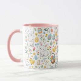Schattigee Mok met Bunny en Egg Pattern