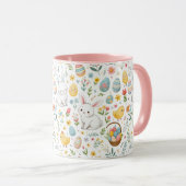 Schattigee Mok met Bunny en Egg Pattern (Voorkant rechts)