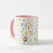 Schattigee Mok met Bunny en Egg Pattern (Voorkant links)
