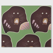 Schattigee mol Kinder partij geschenk inpakpapier (Vlak)