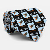 Schattigee mol zwemt in bekerglas Avogadro's Mole Stropdas (Opgerold)