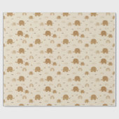 Schattigee Mom Baby Elephant Pattern Wrapping Pape Cadeaupapier (Vlak)