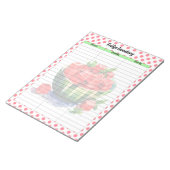 Schattigee mondwater Watermeloen Koelkast Inventar Notitieblok (Schuin)