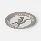 Schattigee mongoose gepersonaliseerde cartoon verj papieren bordje (Gekanteld)