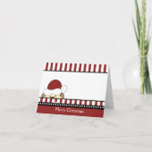 SCHATTIGEE MONKEY SANTA KERSTMIS KAART (Voorkant)