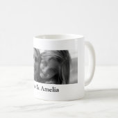 Schattigee monochrome zusterdagen koffiemok (Voorkant rechts)